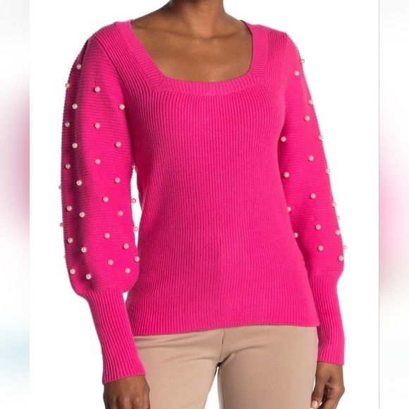 Belldini Sweaters - Nordstrom belldini pink pearl sweater square neck